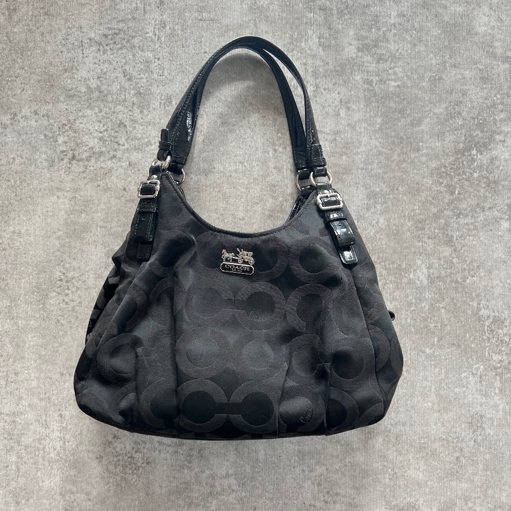 Coach three pocket shoulder bag
